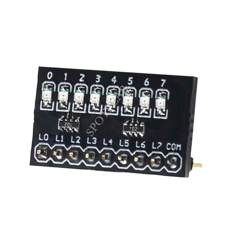 8-bit independent LED light module onboard current limiting resistor mini expansion board for Arduin