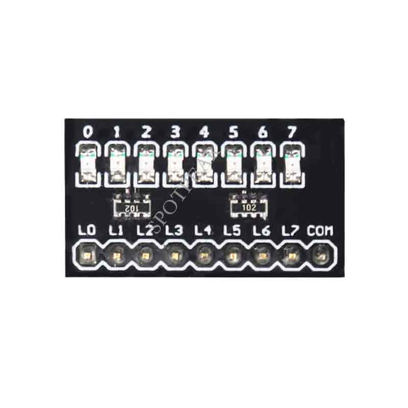 8-bit independent LED light module onboard current limiting resistor mini expansion board for Arduin