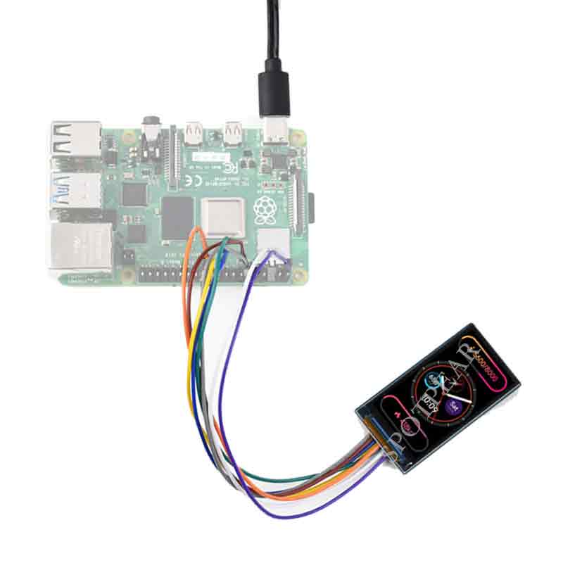 Raspberry Pi 1.9inch LCD IPS Display Module SPI Interface 262K Colors screen 170×320 Resolution