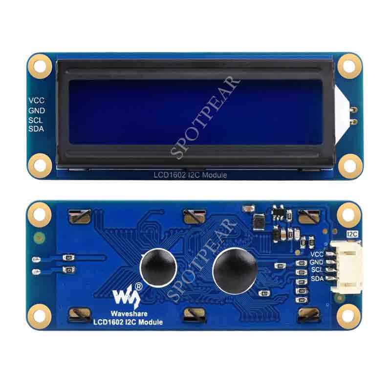 LCD1602 I2C Module AiP31068L for Arduino/ Raspberry Pi Pico/ Jetson Nano/ ESP32