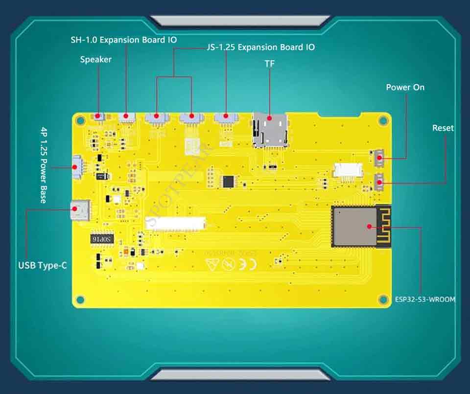 ESP32 Development Board Dual Core MCU RGB Smart Display Screen