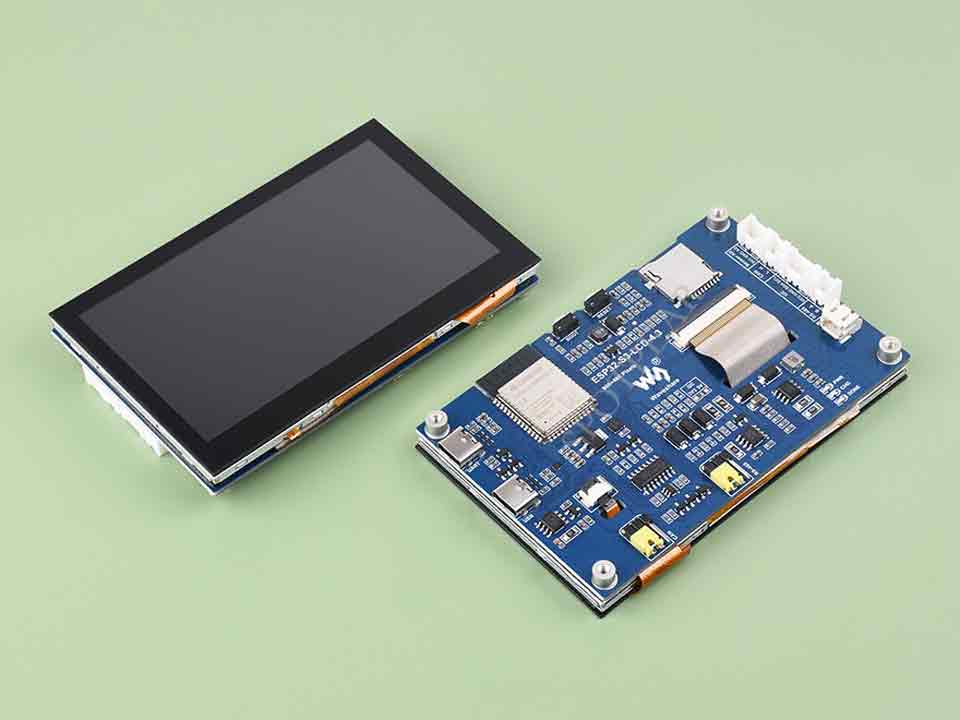 ESP32-S3 4.3inch Capacitive Touch Display Development Board, 800×480,  5-point Touch, 32-bit LX7 Dual-core Processor