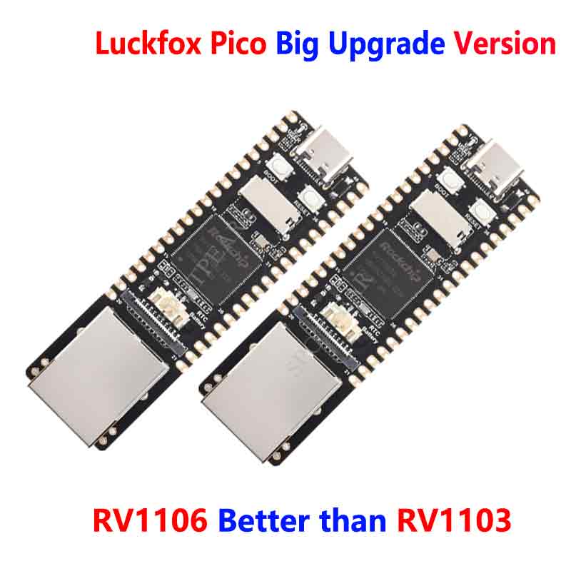 Luckfox Pico Pro/Luckfox Pico Max Linux RV1106 Rockchip AI Board ARM Cortex-A7/RISC-V better than Ra