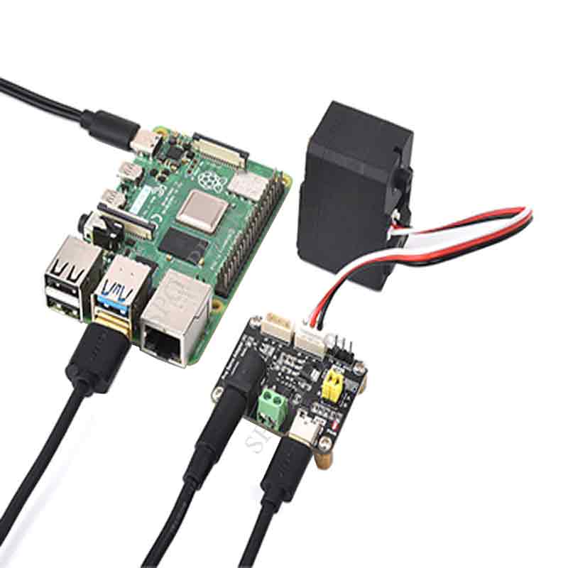 Bus servo driver board designed for ST/SC series bus servos Compact size and easy integration