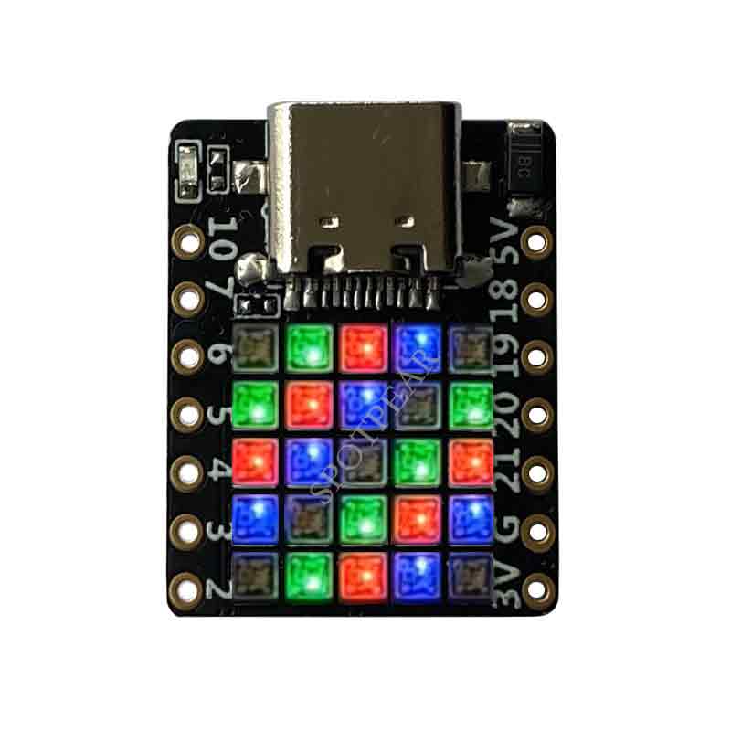 ESP32-C3FH4 RGB Development Board RISC-V WiFi Bluetooth Compatible with Arduino and Python