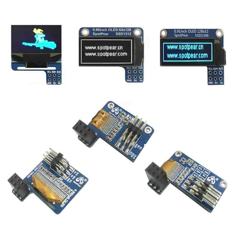 Raspberry Pi 0.96OLED 0.91OLED SSD1306 SSD1312 screen display Video character CPU reading