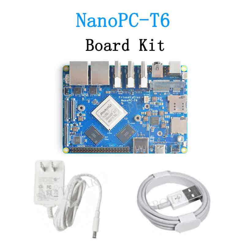 NanoPC T6 Development board Rockchip RK3588 Cortex A76 6TOPs Ethernet ports light NAS video playing 
