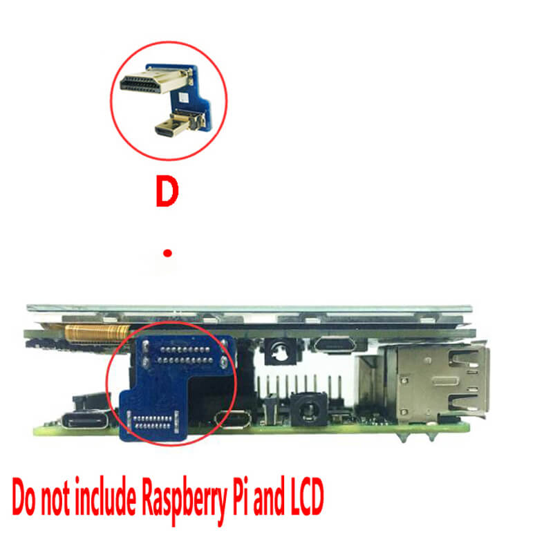 Raspberry Pi 4B 3B+ HDMI Adapter LCD Adapter