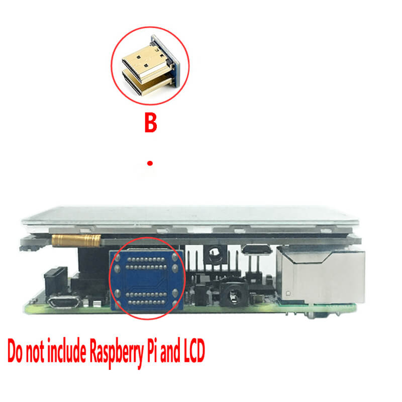 Raspberry Pi 4B 3B+ HDMI Adapter LCD Adapter