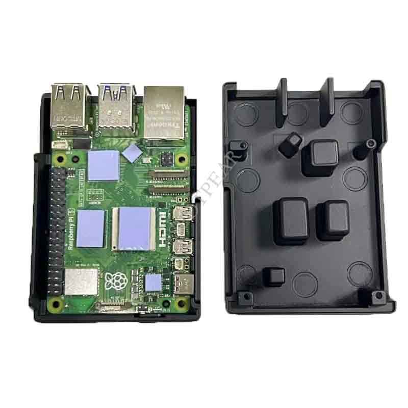 Raspberry Pi 5 Aluminum Case Metal Black Case