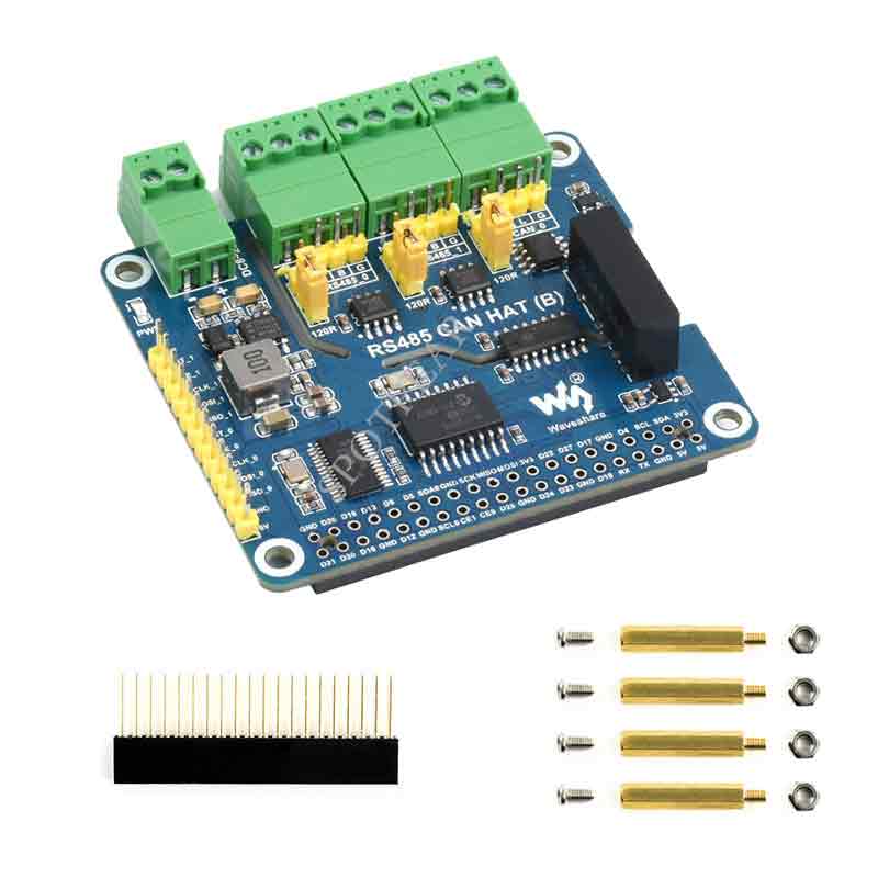 Raspberry Pi RS485 Isolated CAN Expansion HAT Dual RS485 CAN Multi Onboard Protection Circuits