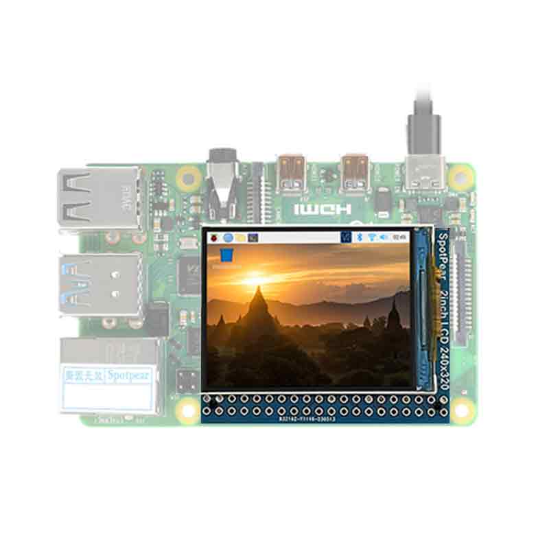 Raspberry Pi 2inch IPS LCD Display 240×320 onboard speaker support audio playback