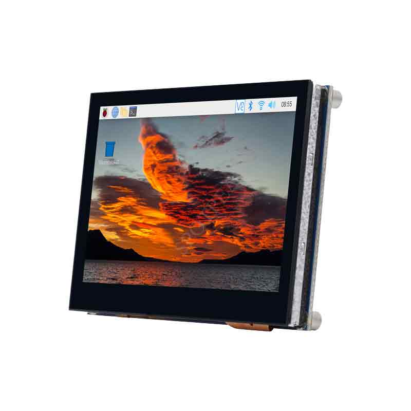 Raspberry Pi 4.3inch QLED Display Capacitive Touch Screen MIPI DSI Interface 800 × 480