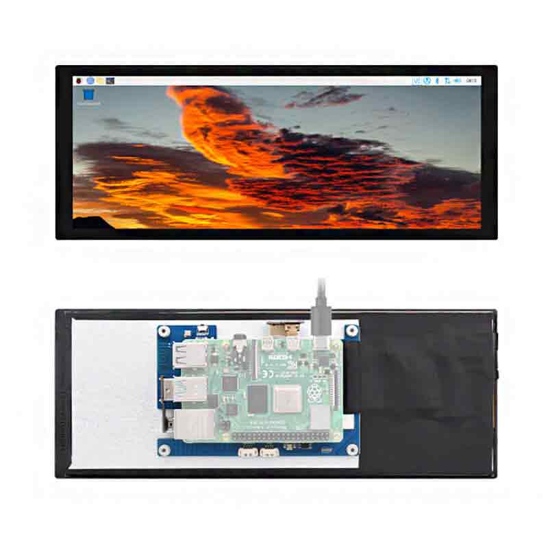 Raspberry Pi 9.3inch LCD HDMI Capacitive Touch Display Screen IPS 1600×600