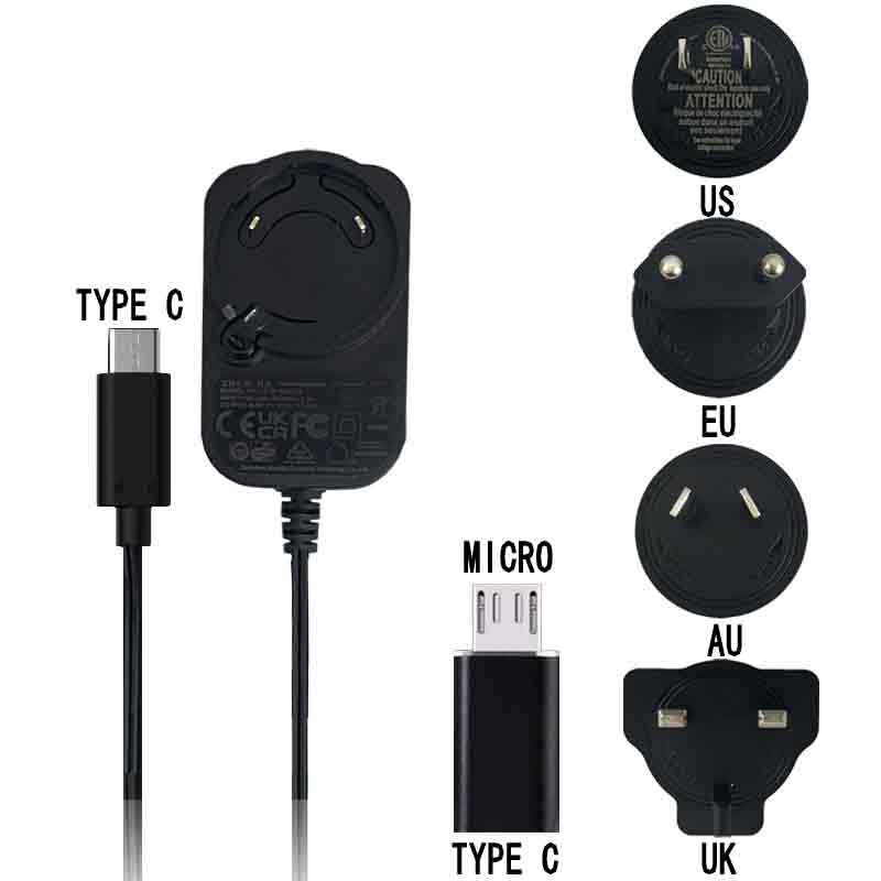 5V 4A Power for Raspber Pi or Orange Pi or Jetson Nano TYPE C Micro USB US/EU/AU/UK With CE FC