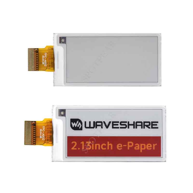 Raspberry Pi 2.13inch E Paper HAT (G) Red/Yellow/Black/White SPI Interface 250x122 Resolution