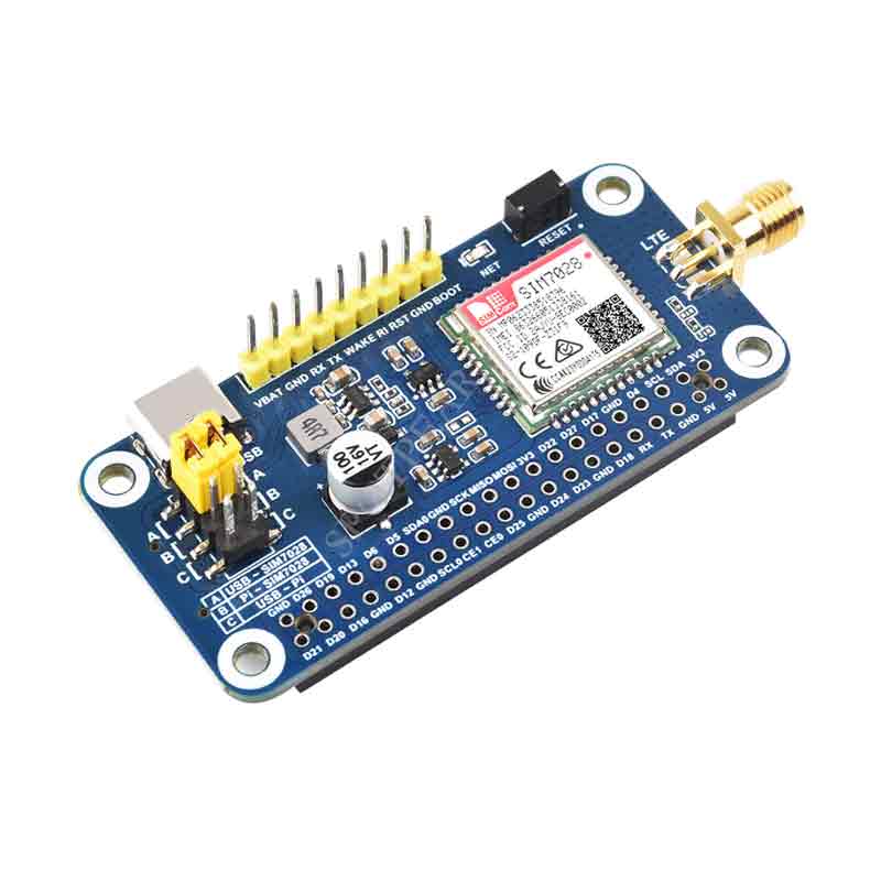 Raspberry Pi NB-IoT expansion board with built-in SIM7028 module Supporting global frequency bands f
