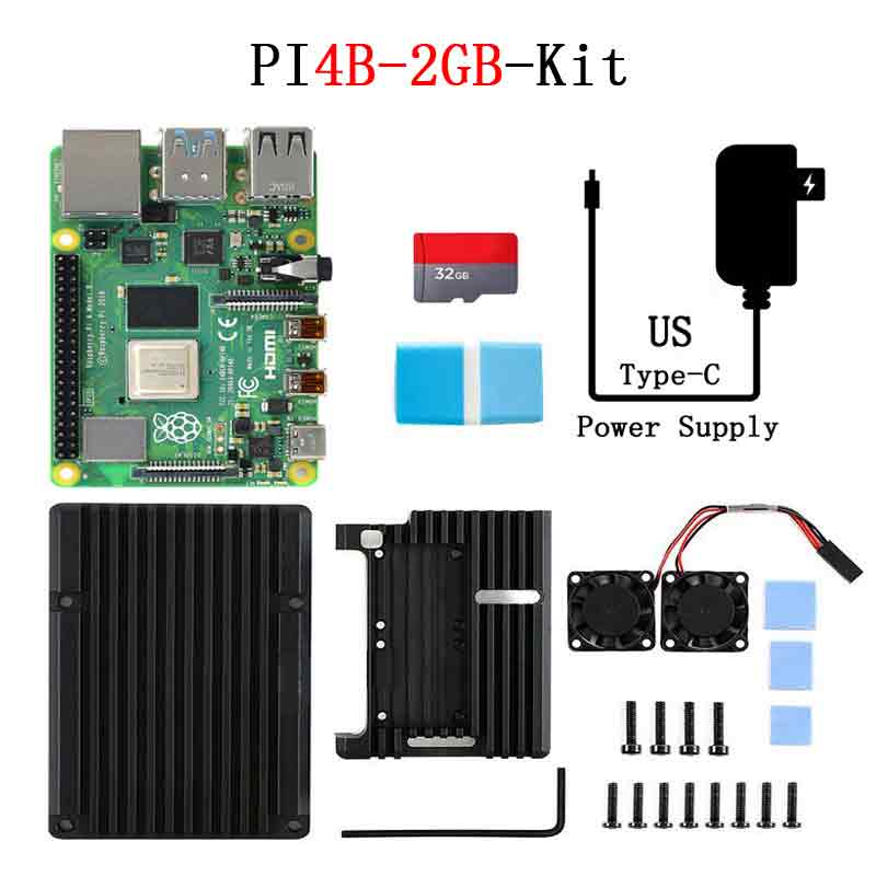 Kit Raspberry Pi 4 Modèle B RAM 2Go 4Go 8Go