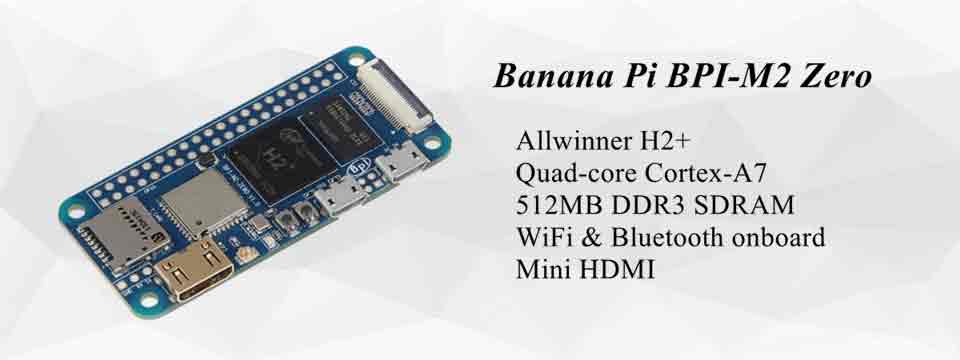 Hefddehy for Banana Pi M2 Zero Open Source Quard-Core Singe Board Bpi-M2 0  with 512MB 1080P HD Video Output