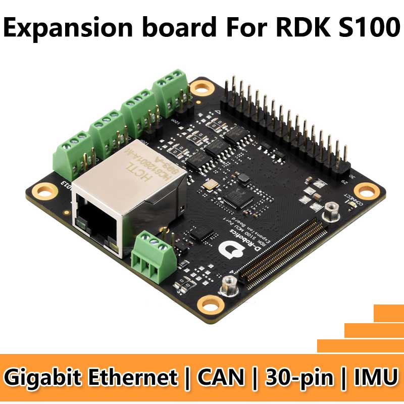  MCU interface Expansion Board Gigabit Ethernet port CAN port IMU For D-Robotics RDK S100