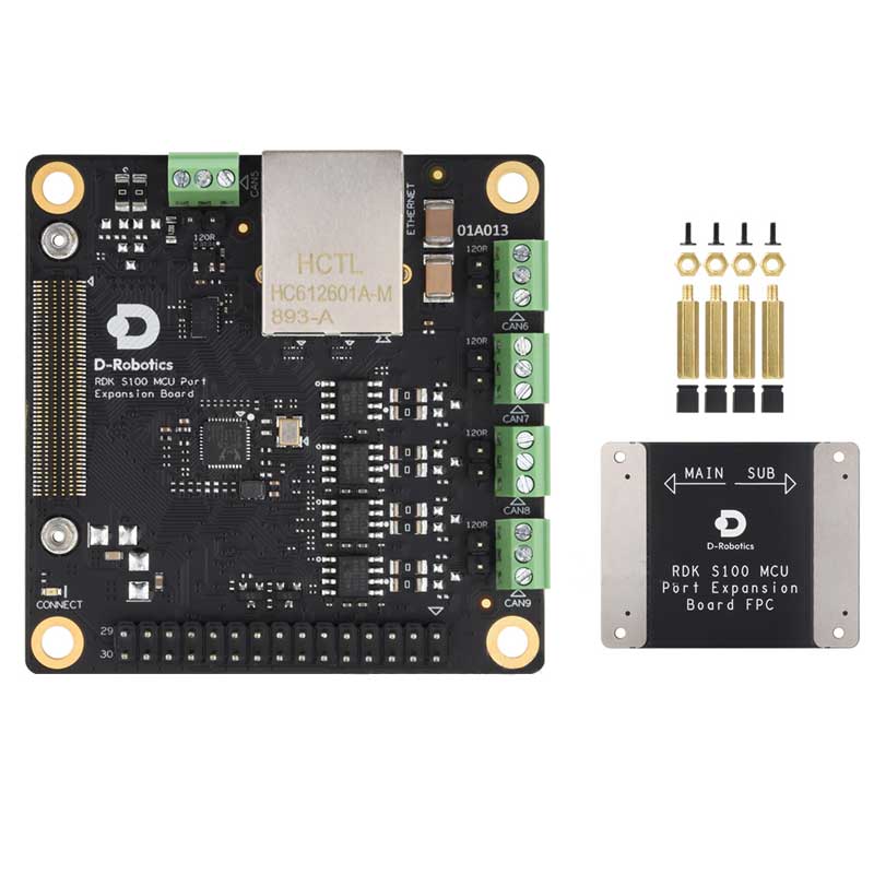  MCU interface Expansion Board Gigabit Ethernet port CAN port IMU For D-Robotics RDK S100