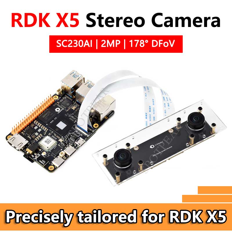 RDK X5 Stereo Depth Camera Module D-Robotics SC230AI Wide Angle 2MP Binocular Dual-lens Depth Vision