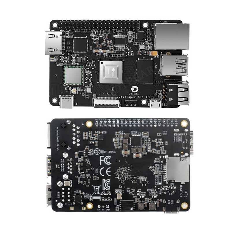 D-Robotics RDK X3 Development Board Horizon Sunrise Pi ARM Cortex-A53 5Tops 2GB/4GB RAM