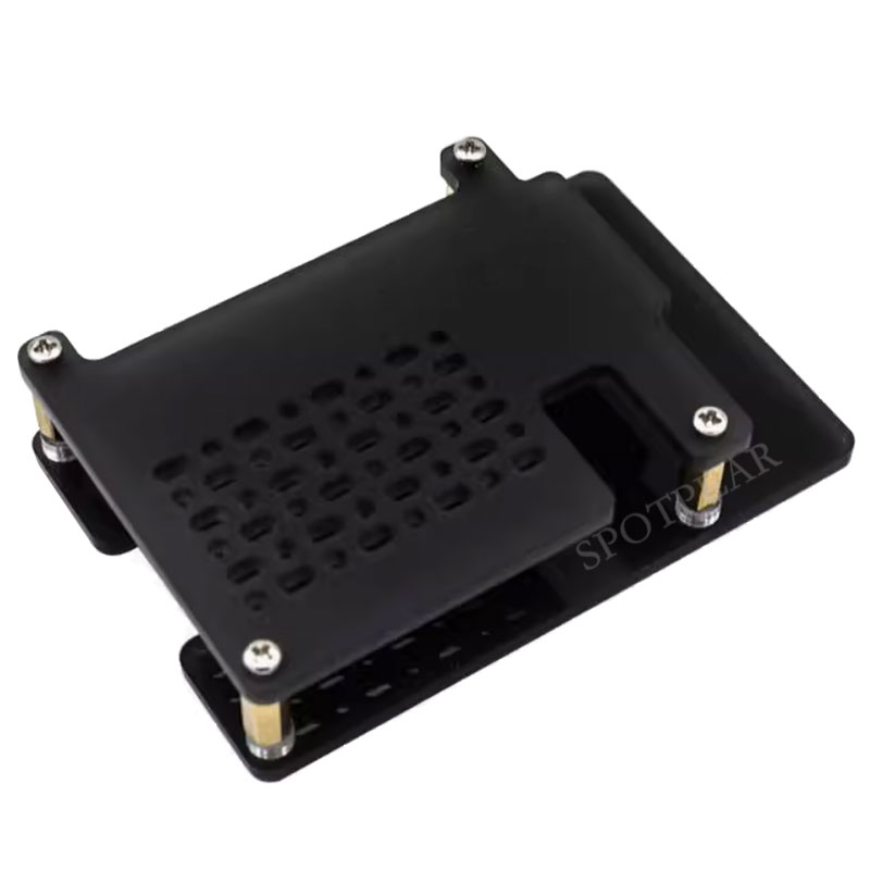 RDK X5 Acrylic Case Black chassis with heat dissipation holes