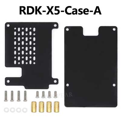 RDK X5 Acrylic Case Black chassis with heat dissipation holes