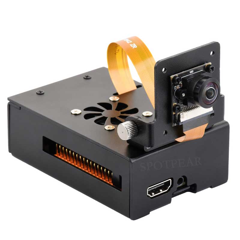 Horizon Sunrise RDK X5 Dedicated Heat Dissipation Shell Aluminum Alloy Material Cooling Fan Camera Mount