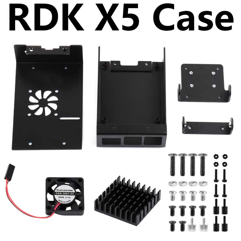 Horizon Sunrise RDK X5 Dedicated Heat Dissipation Shell Aluminum Alloy Material Cooling Fan Camera Mount