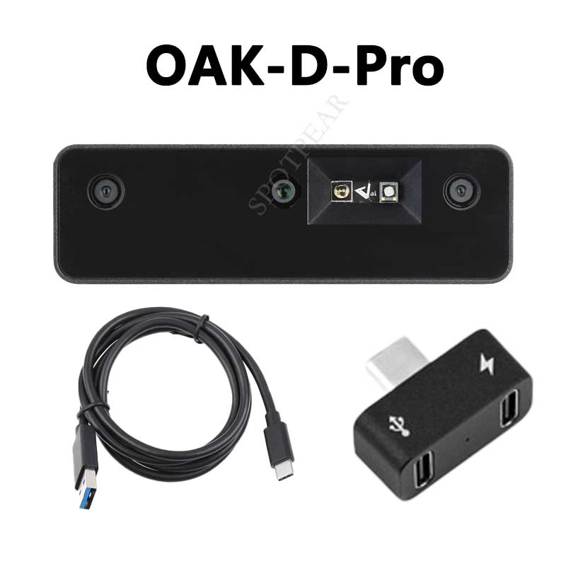 AI Machine Vision Kit OAK-D-Pro JPEG Encoder 12MP 4TOPS OpenCV Depth measurement Camera