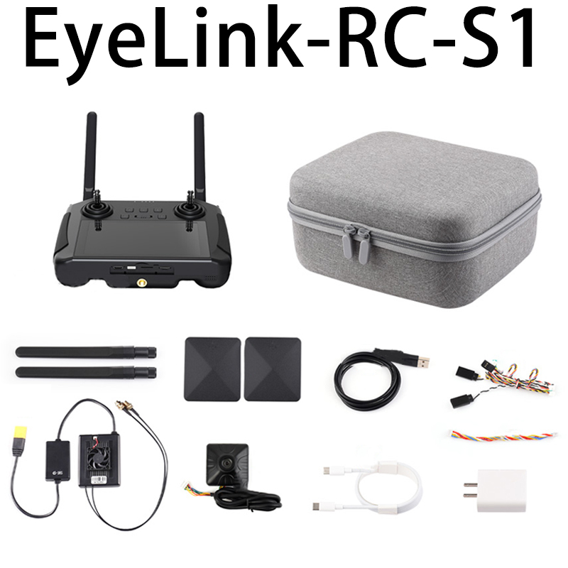 EyeLink-RC-S1 Industrial Edition 5.5 inch Touchscreen Camera R1M Card Recording Flight Controller FPV Drone ground station image transmission remote 