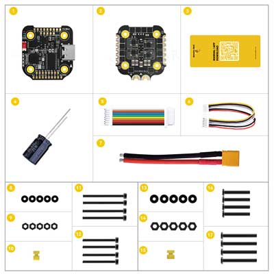 For SpeedyBee F405 Mini Stack BLS 35A FC&ESC Stack 20x20 F4 Flight Controller Motor Driver Board DJI FPV Drone