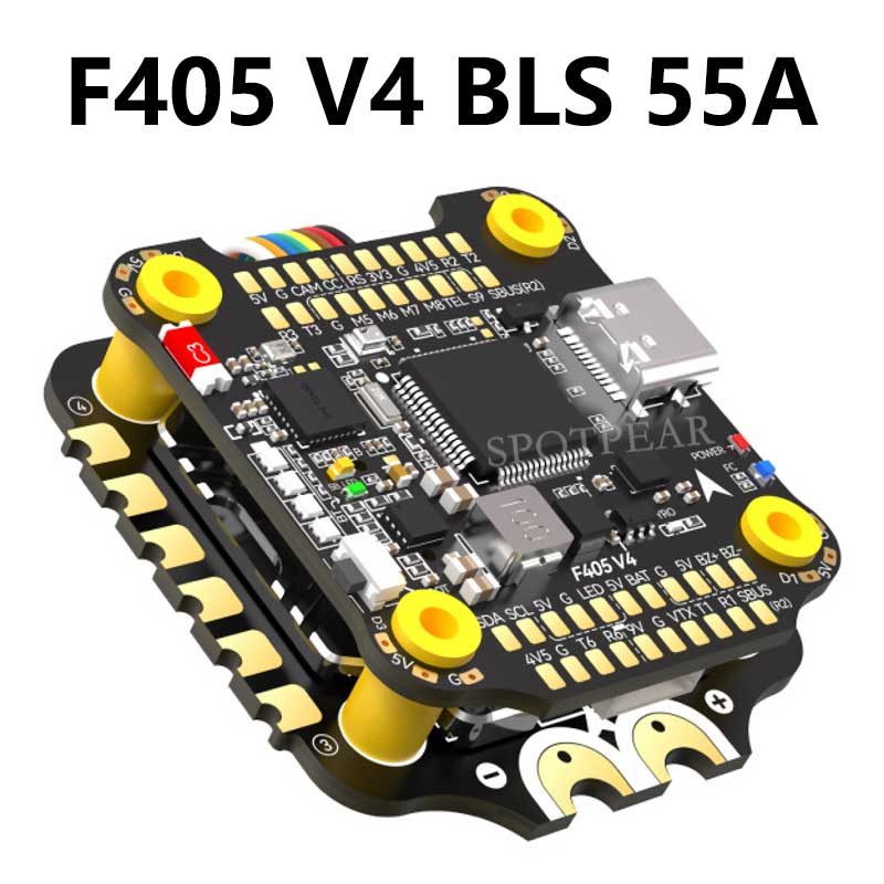 For SpeedyBee F405 V4 BLS 55A FC&ESC Stack 30x30 F4 Flight Controller Motor Driver Board DJI FPV Drone