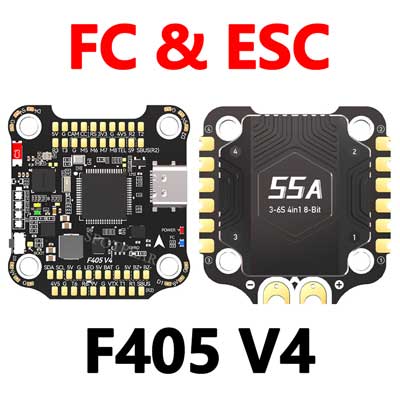 For SpeedyBee F405 V4 BLS 55A FC&ESC Stack 30x30 F4 Flight Controller Motor Driver Board DJI FPV Drone