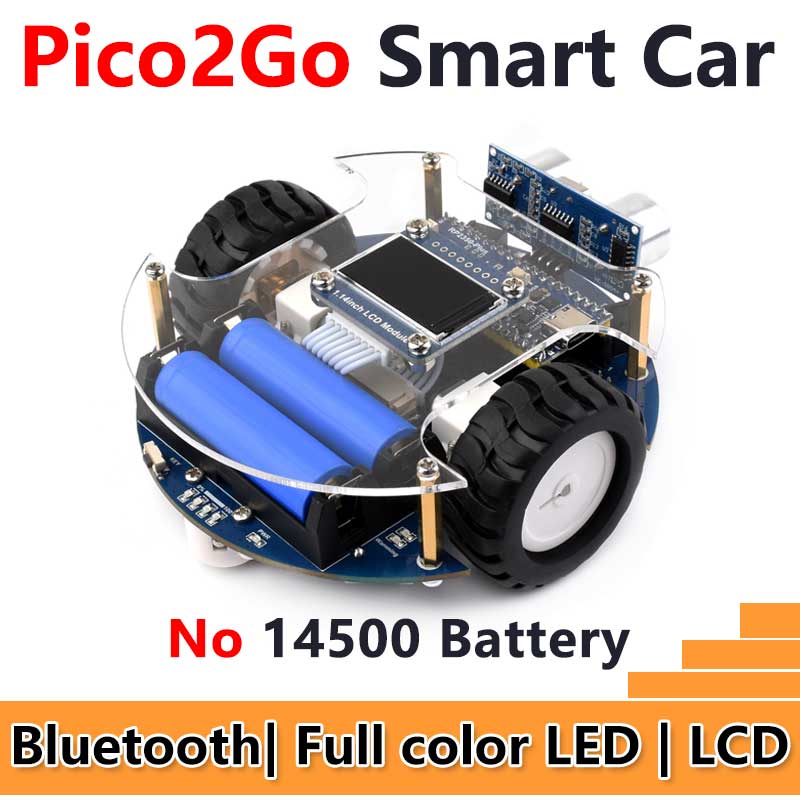Raspberry Pi Pico 2 P2350-Plus Smart Car Kit PicoGo2 Autonomous Driving Learning Car