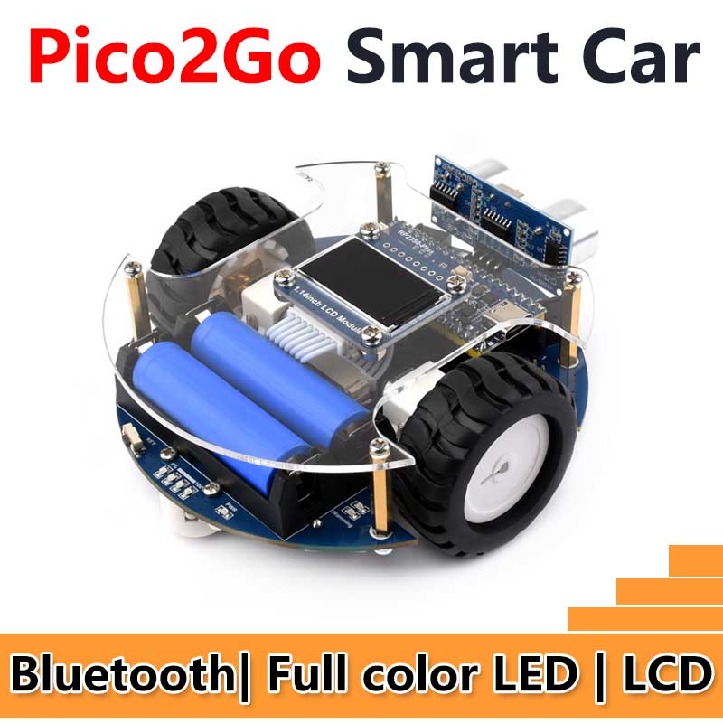 Raspberry Pi Pico 2 P2350-Plus Smart Car Kit PicoGo2 Autonomous Driving Learning Car