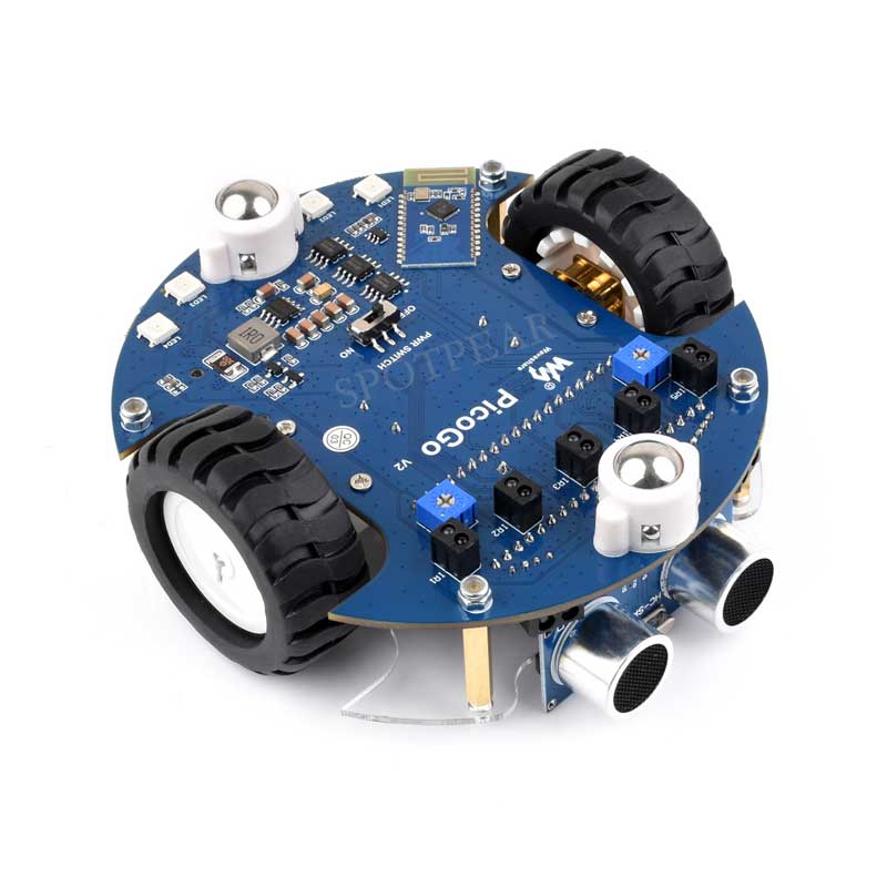 Raspberry Pi Pico 2 P2350-Plus Smart Car Kit PicoGo2 Autonomous Driving Learning Car