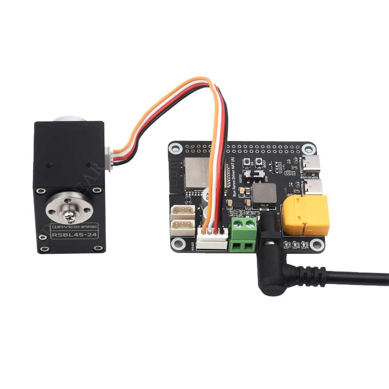 Magnetic Encoder Servo Motor 45KG.CM 24V 360° RS485 High Precision And Large Torque