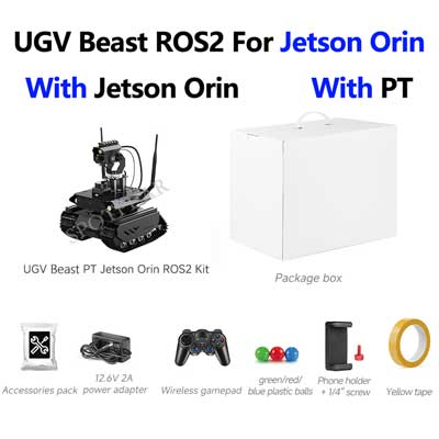 Jetson Orin Nano UGV Beast PT ROS2 AI OpenCV Robot Car MediaPipe