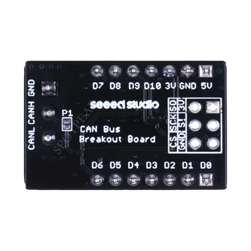 CAN Bus Breakout Board For SeeedStudio-XIAO and QTPy On-Board MCP2515 SN65HVD230