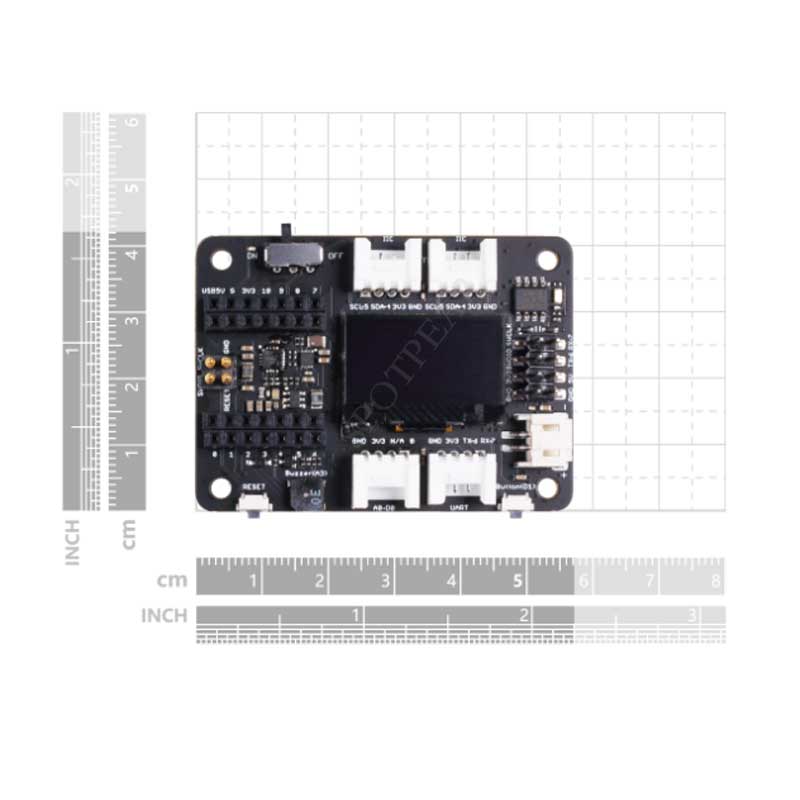 Grove Base IO Expansion Board For SeeedStudio-XIAO On-Board OLED Sensor-Port Analog/Digital