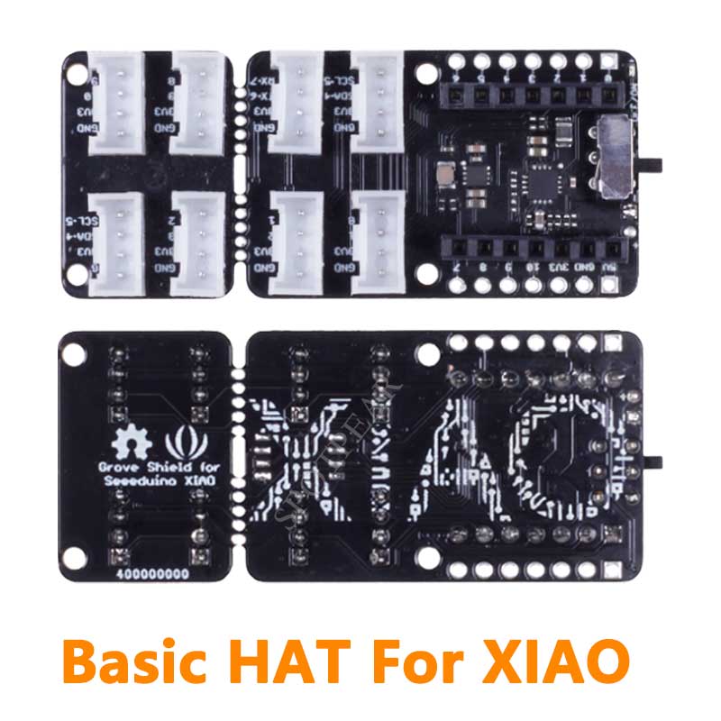 Grove Base IO HAT For SeeedStudio-XIAO On-Board Battery Management Sensor-Port