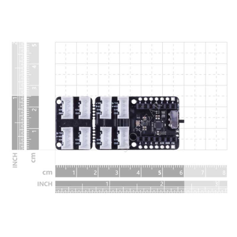 Grove Base IO HAT For SeeedStudio-XIAO On-Board Battery Management Sensor-Port