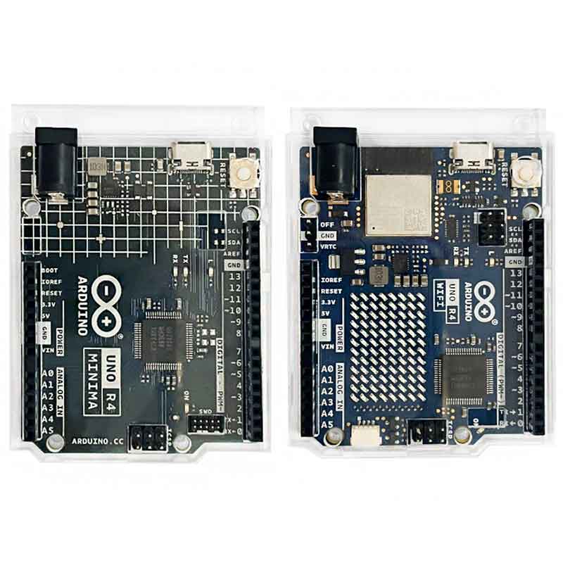 UNO R4 Case Top compatible with Arduino UNO R4 MINIMA / WIFI Transparent acrylic case