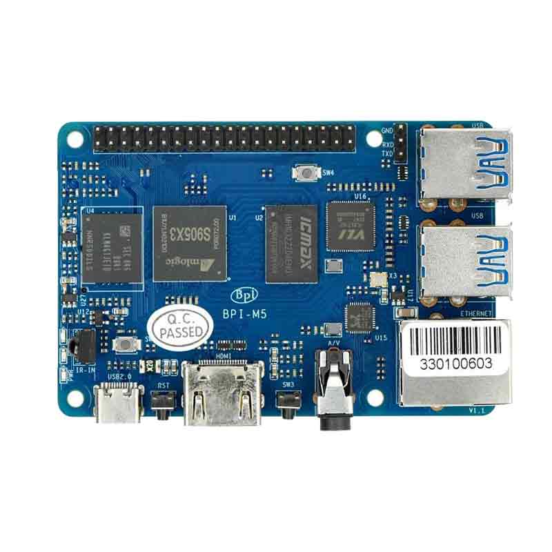 Banana Pi BPI M5 Berry with S905x3 compatible with Raspberry Pi 3B Size Hgh Performance like 4B