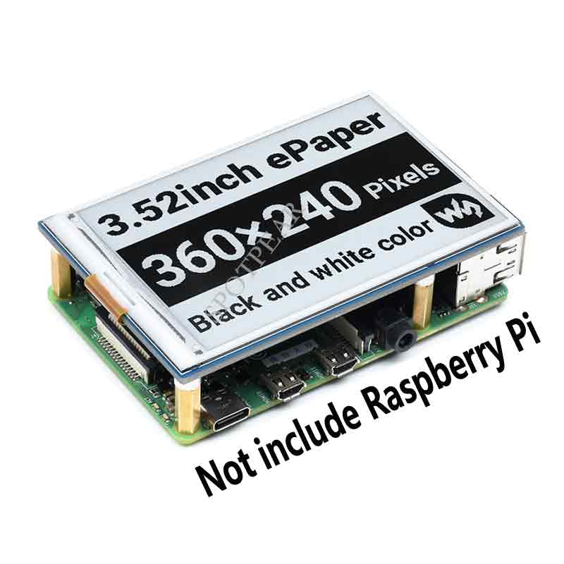 3.52inch e Paper e Ink Display Module 360×240 SPI for Arduino / STM32 / Raspberry Pi