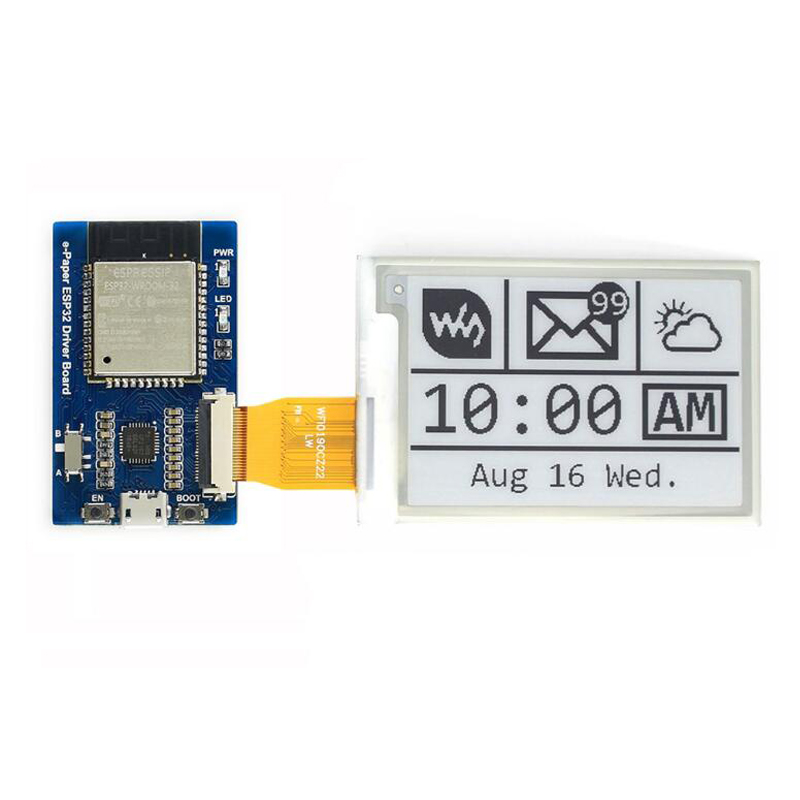Universal e Paper Raw Panel Driver Board, ESP32 WiFi / Bluetooth Wireless