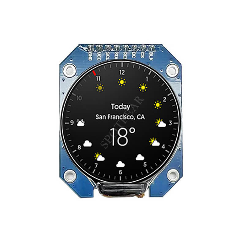 1.28inch Round LCD Display SPI 240x240 TouchScreen For Arduino/STM32/Raspberry Pi